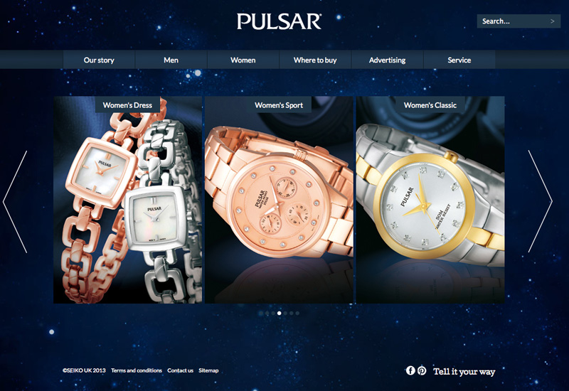 Pulsar on sale watches website